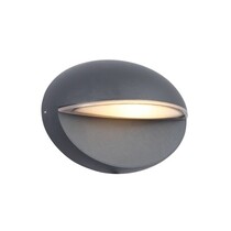 Haldon LED ovaal, 11W, 4000K, grijs