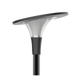 4MLUX Helio LED Solar paaltop straatverlichting, 18W/14,4W/10,8W/7,2W, 2200K/3000K met bewegingssensor ON/DIM
