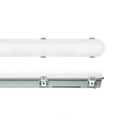 EM - Kosnic Trent Pro LED 1500mm, met bewegingssensor (on/off/DIM (corridor functie)) en nood, 27/34/41/48W, 3240-6240 lumen, 3000-6000K CCT met instelbaar wattage en LED kleur, met RVS clipsen