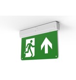 4MLUX RZR-WP 2,2W, opbouw wand of plafond noodverlichting, nood/continu of schakelbaar of alleen nood, 23/23 lumen, IP20