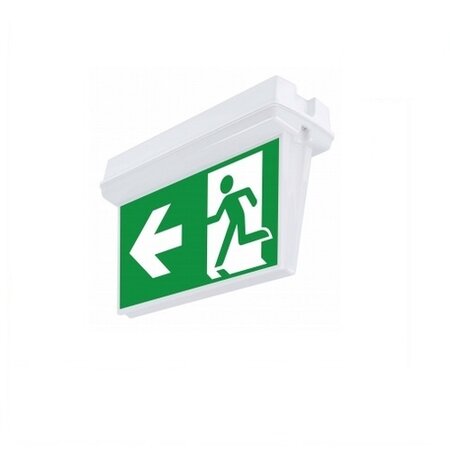 4MLUX GPLUS 3,5W, nood/continu of schakelbaar of alleen nood, 150/150 lumen, IP65 incl. pictogram naar keuze  (dubbelzijdige noodverlichting)