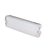 EM - Fox Lux Apollo Pro 3W met bewegingssensor ON/OFF en lichtsensor, noodverlichting-vluchtwegverlichting of anti paniekverlichting, nood/continu of schakelbaar of alleen nood, 170/170 lumen, IP65, wit/helder