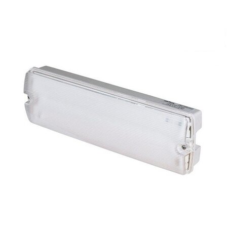EM - Fox Lux Apollo Pro 3W met bewegingssensor ON/OFF en lichtsensor, noodverlichting-vluchtwegverlichting of anti paniekverlichting, nood/continu of schakelbaar of alleen nood, 170/170 lumen, IP65, wit/helder