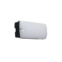 Rhea LED PLS, zwart/opaal, 2,8W, 4,3W of 6W, 2700K, 3000K of 4000K, portiek/galerijverlichting, uitwisselbare LED PLS, lichtsensor