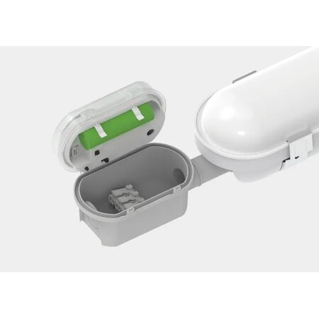 EM - Kosnic NOK 2 in 1 noodverlichting, alleen nood, 160 lumen, IP65, standaard of zelftest, optiek corridor (vluchtroute) of open area (open ruimte)