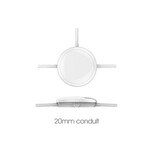 EM - Kosnic Ossa III LED 1wit, 9/12/18W, 3000/4000/5000K met nood en lichtsensor