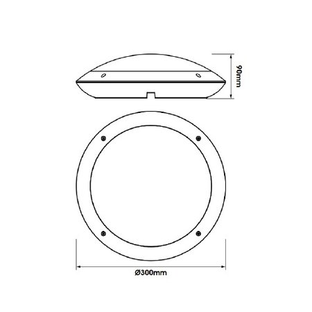 EM - Kosnic Thaos 16W, 4000k, wit/opaal, IK10