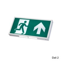 Watchman Pro Dali 2, noodverlichting-vluchtwegverlichting, nood/continu of schakelbaar of alleen nood (Autotest), IP20, wit incl. pictogram naar keuze