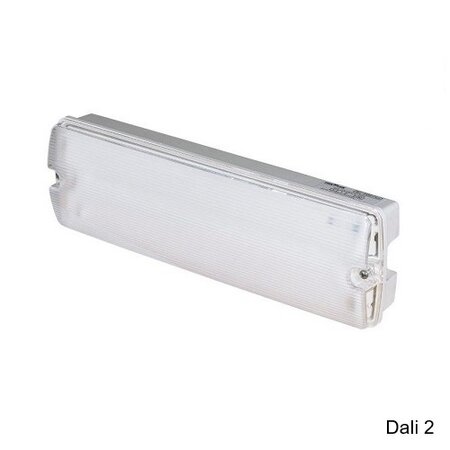EM - Fox Lux Apollo Pro 5W, Dali 2, noodverlichting-vluchtwegverlichting of anti paniekverlichting, nood/continu of schakelbaar of alleen nood, 325/325 lumen, IP65, wit/helder