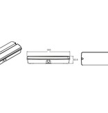 EM - Fox Lux Apollo Pro 5W Dali 2, noodverlichting-vluchtwegverlichting, nood/continu of schakelbaar of alleen nood, 320/320 lumen, IP65, wit/helder incl. pictoproset 1