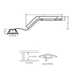 EM - Fox Lux Max Pro OA wit dali 2, 3W, alleen nood, inbouw noodverlichtig, vluchtroute, OA 330 lumen, IP20