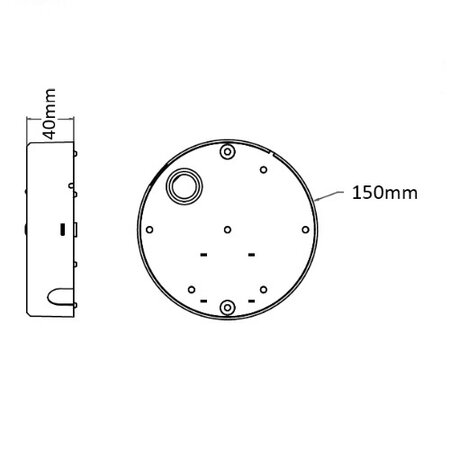 EM - Fox Lux Falcon Pro ER wit Dali 2, 3W, alleen nood, vluchtroute, ER 290 lumen, IP20