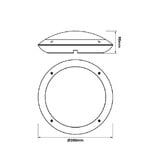 4MLUX THS LED Pro 24-42V AC/DC LED armatuur, 4,5/7/11W – 3000K/4000K – wit/opaal