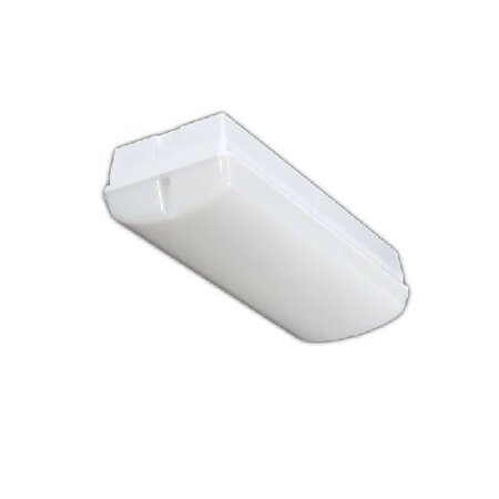 4MLUX Titan Pro LED serie 5,4-12,5W, portiek/galerijverlichting, met bewegingssensor (ON/OFF of ON/DIM (corridorfunctie)), 3000 of 4000K, 690-1610 lumen met lichtgrijs pc onderhuis en opalen pc lichtkap