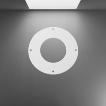 Kunststof ronde ventilatieplaat Ø300 mm met rond gat