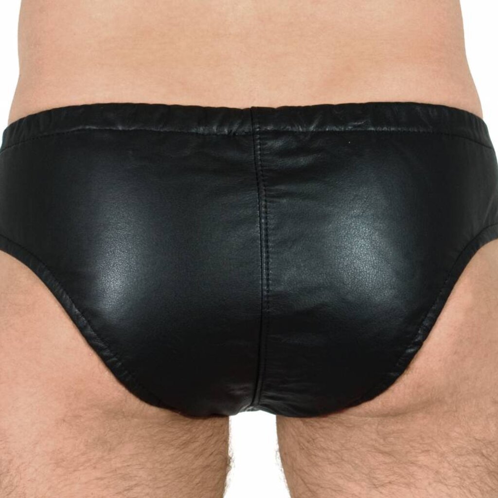 RoB Leather Briefs with Front Zip