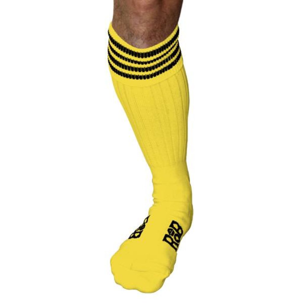 RoB Boot Socks Yellow with Black Stripes