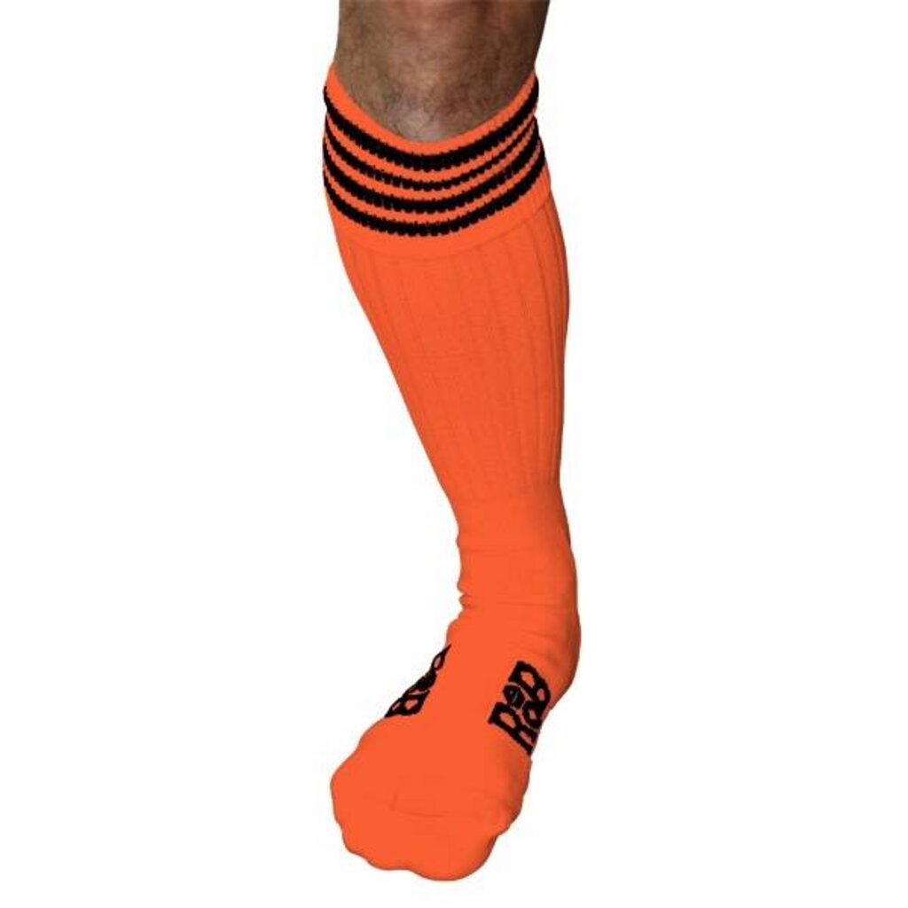 RoB Boot Socks Orange with Black Stripes