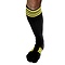 RoB Boot Socks zwart met gele strepen