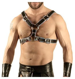 RoB Y-Front Harness black with grey piping