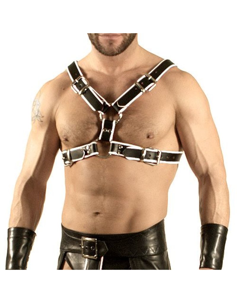 RoB Y-Front Harness black and white piping