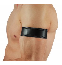 RoB Leather Bicepsband Black with Laces