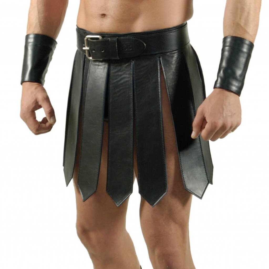 RoB Leder Gladiator skirt