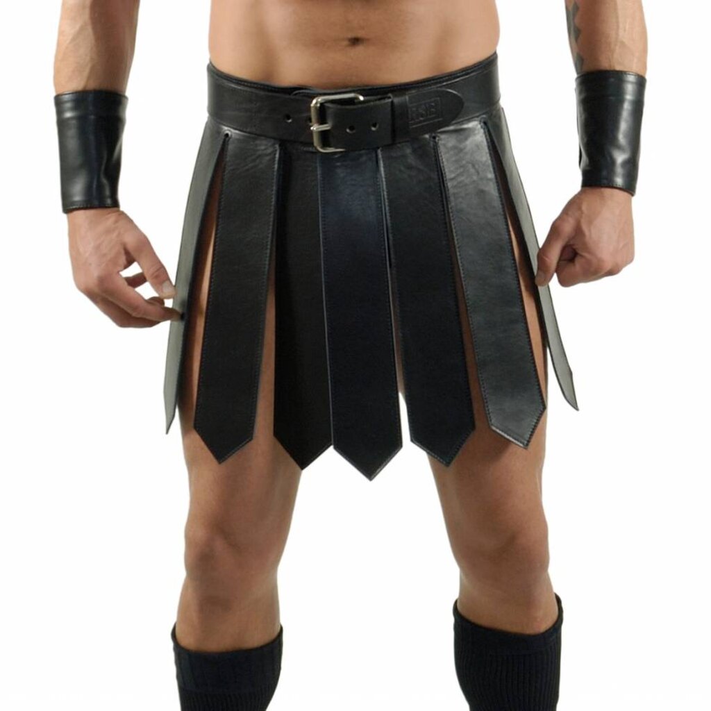 RoB Leder Gladiator skirt
