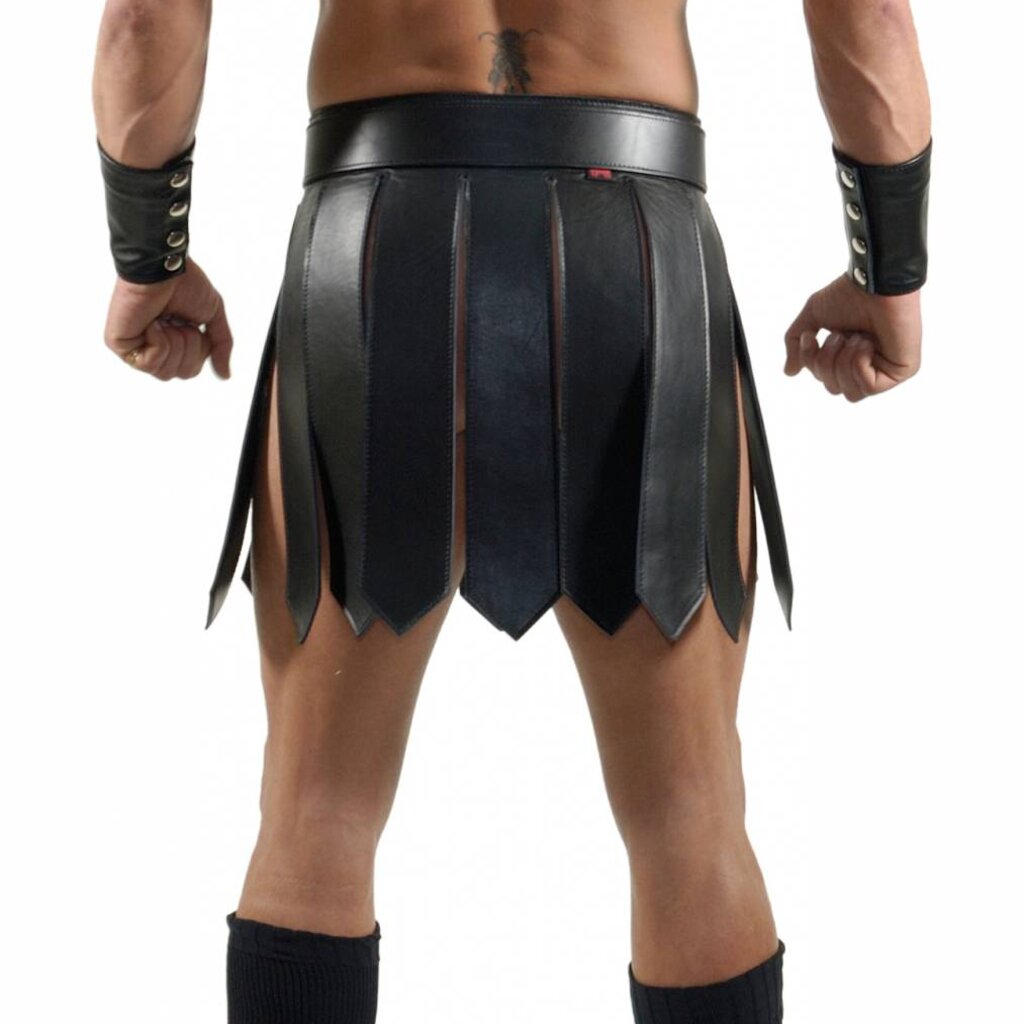 RoB Leder Gladiator skirt