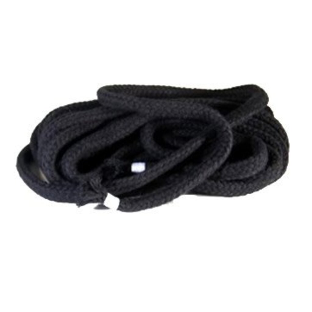 Bondage touw zwart 8 mm, 1 meter