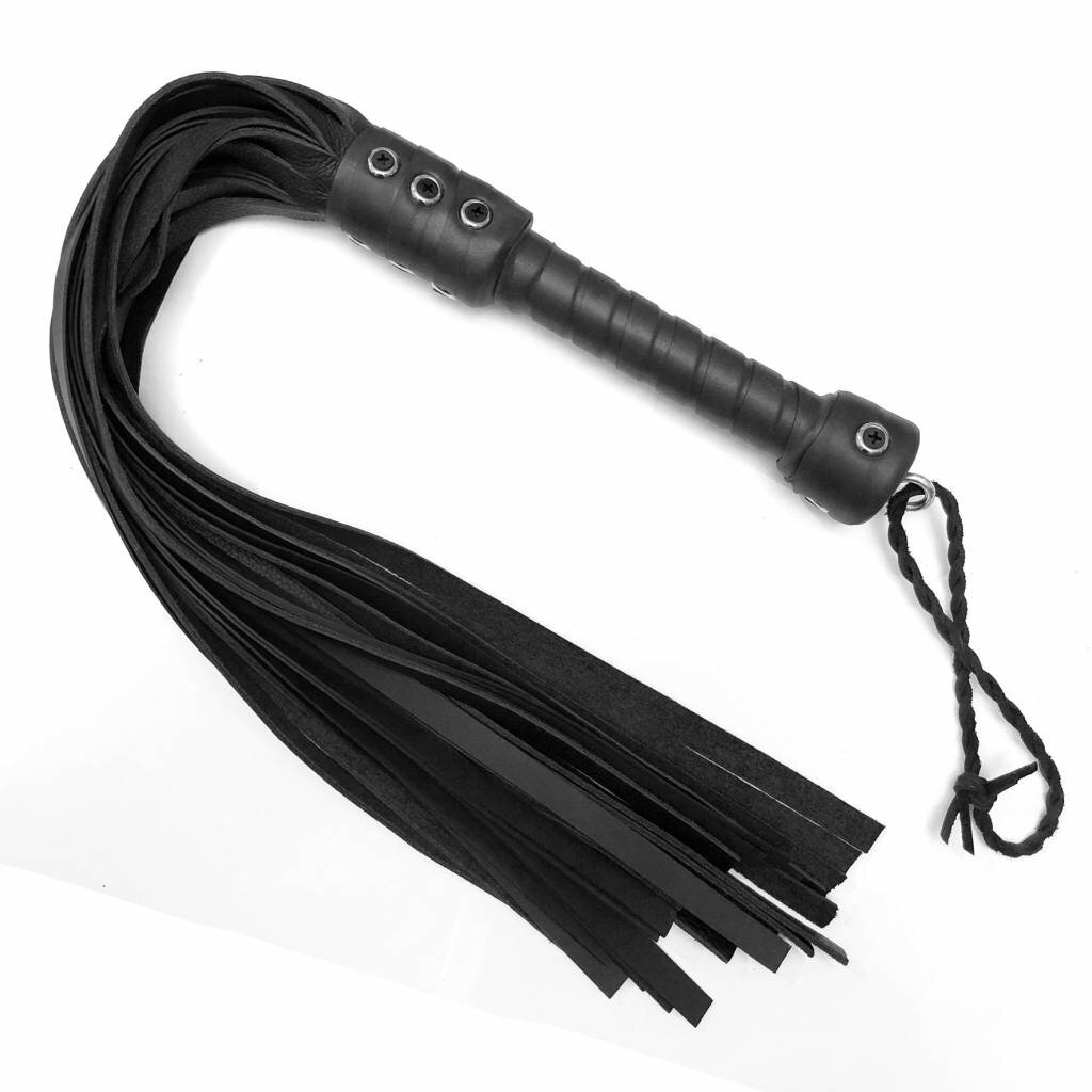 Bare Leatherworks Full size leather/rubber Flogger Thudstinger 30 strands