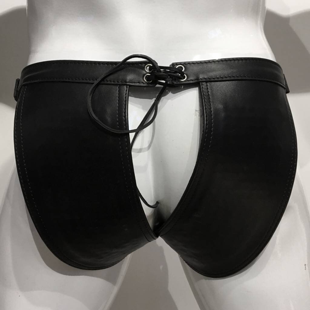 RoB Leather Pin Prick Pouch with open ass