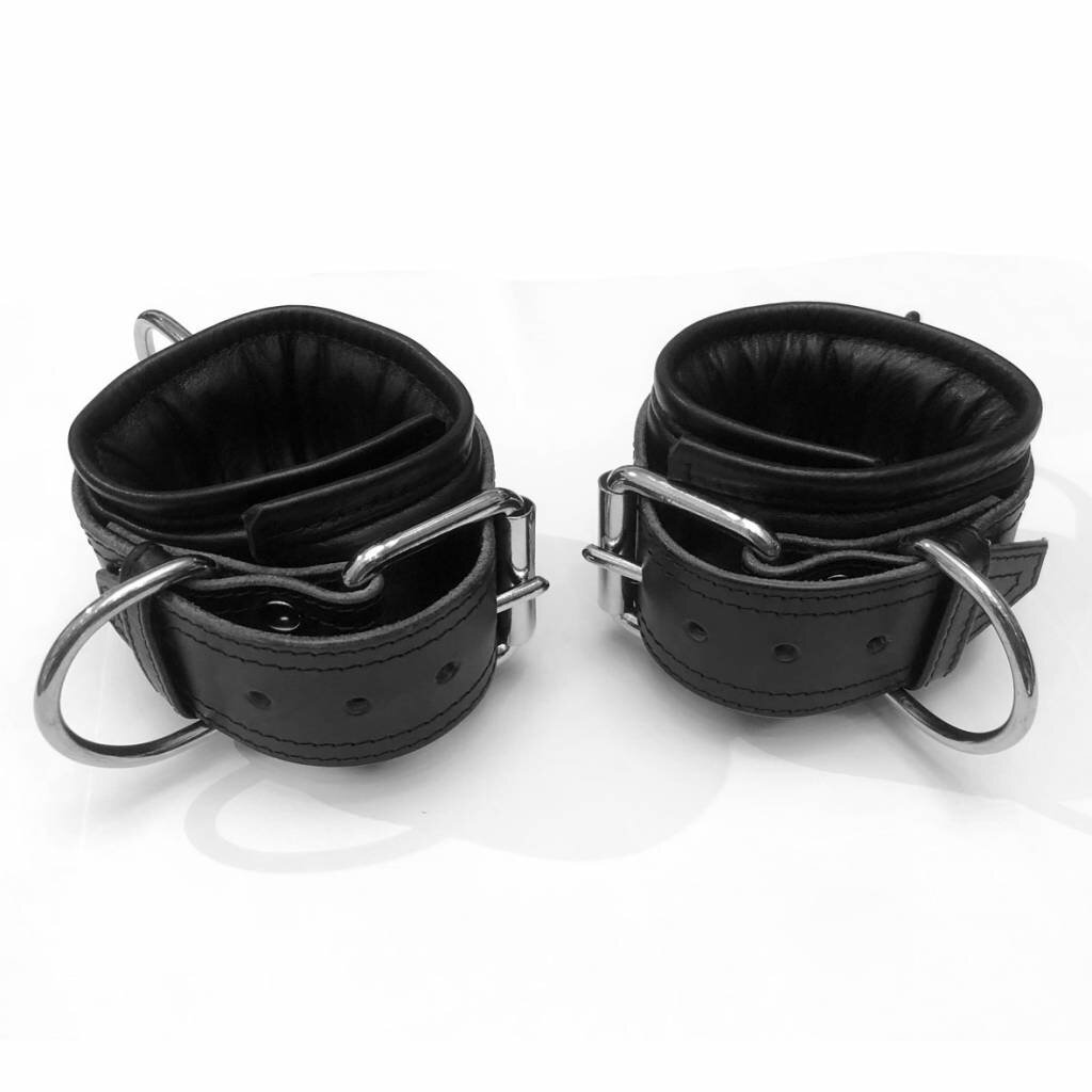 RoB Leather Ankle Restraints Extra Wide, Soft Padding