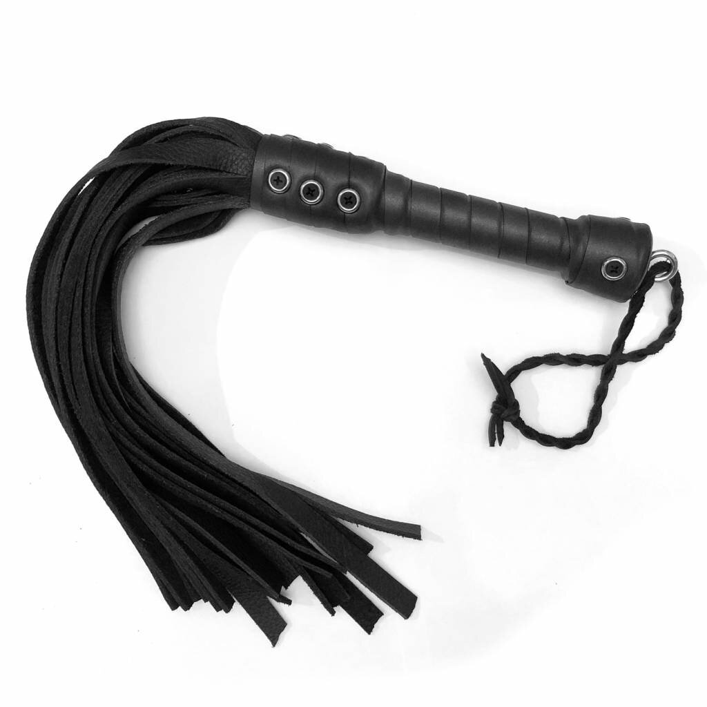 Bare Leatherworks Mid size Leren Flogger 24 strengen