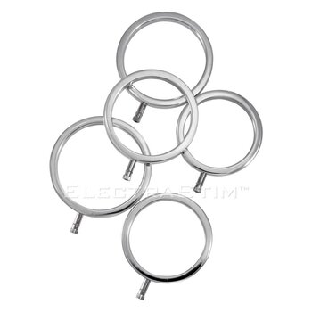 ElectraStim Solid Metal Cockrings Pack of 5