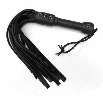 Bare Leatherworks Mid size Leather/rubber Flogger Thudstinger 24 strands