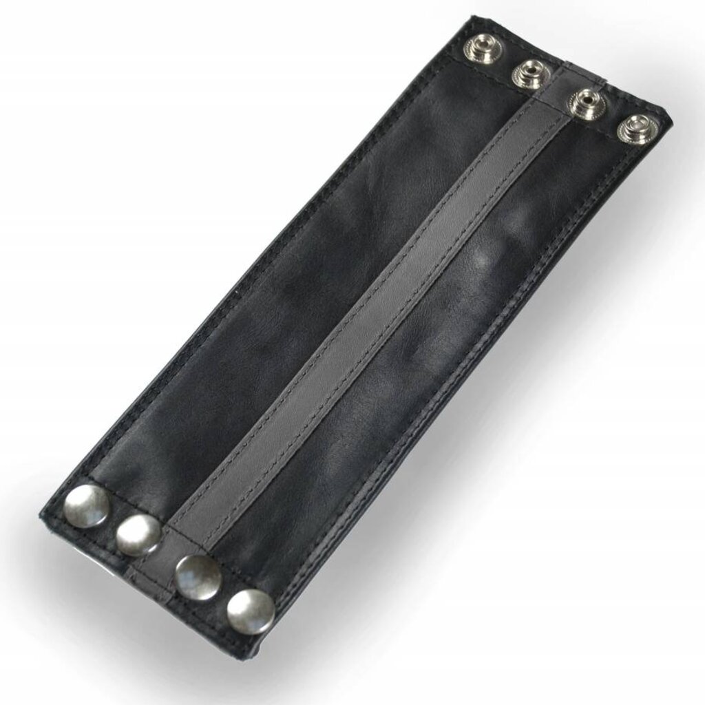 RoB Leather Wrist Wallet Grey Stripe
