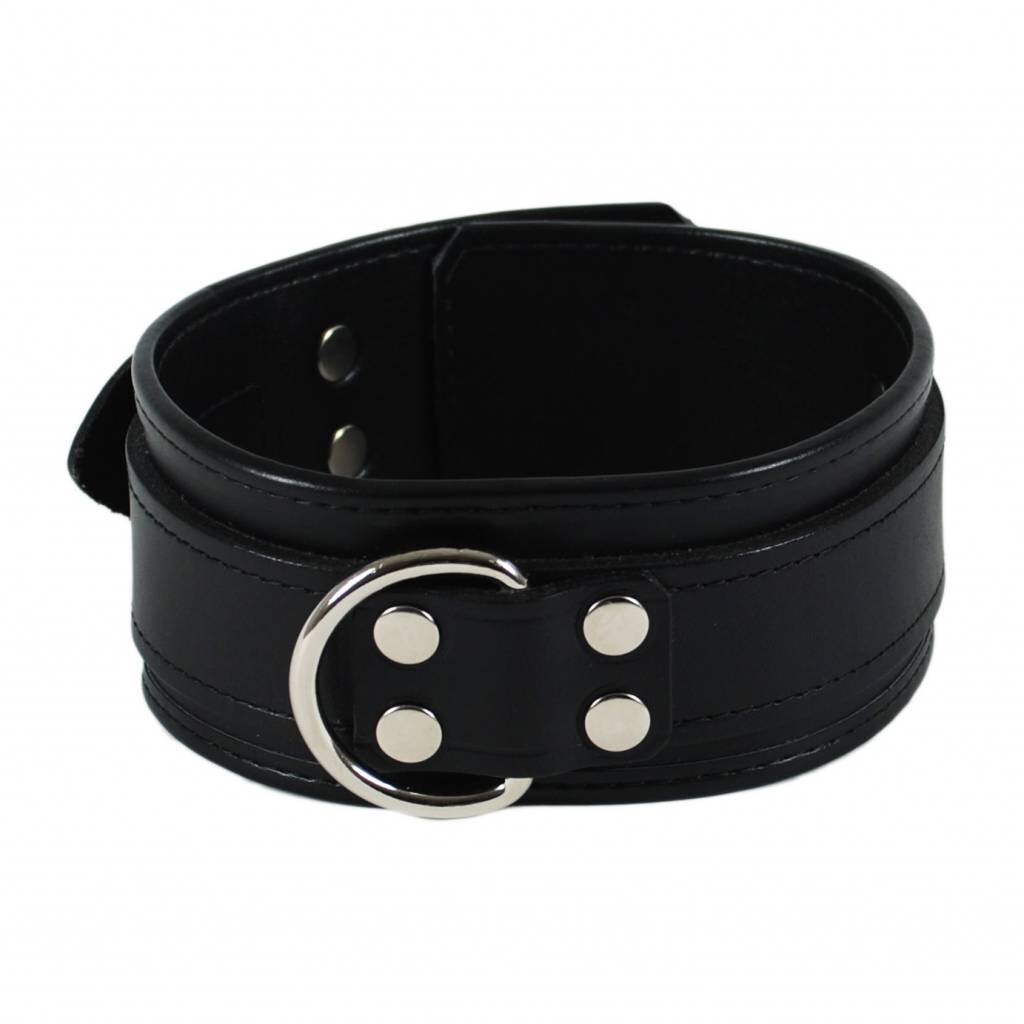 RoB Leather slave collar black