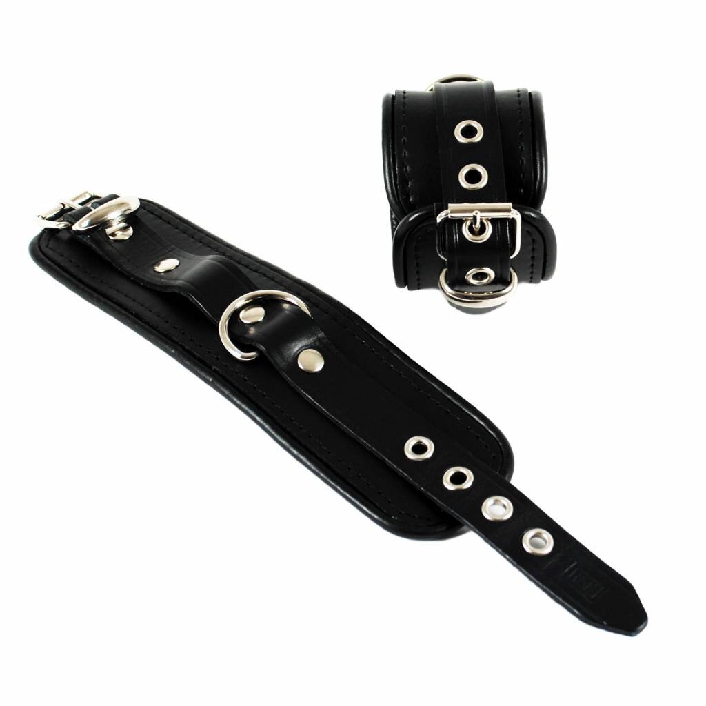 RoB Leather Wrist Restraints Small Black