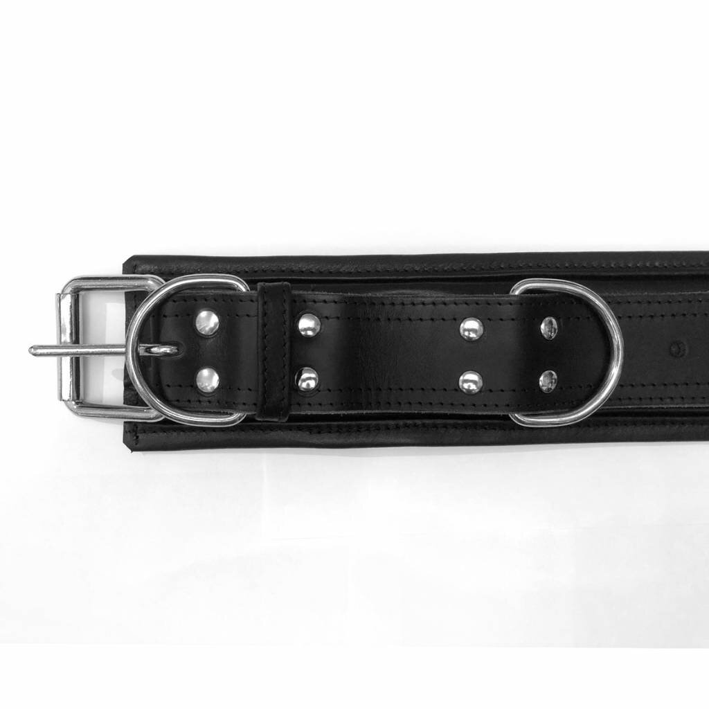 RoB Master's Choice Leather Wrist Restraints, Extra Wide, Soft Padding