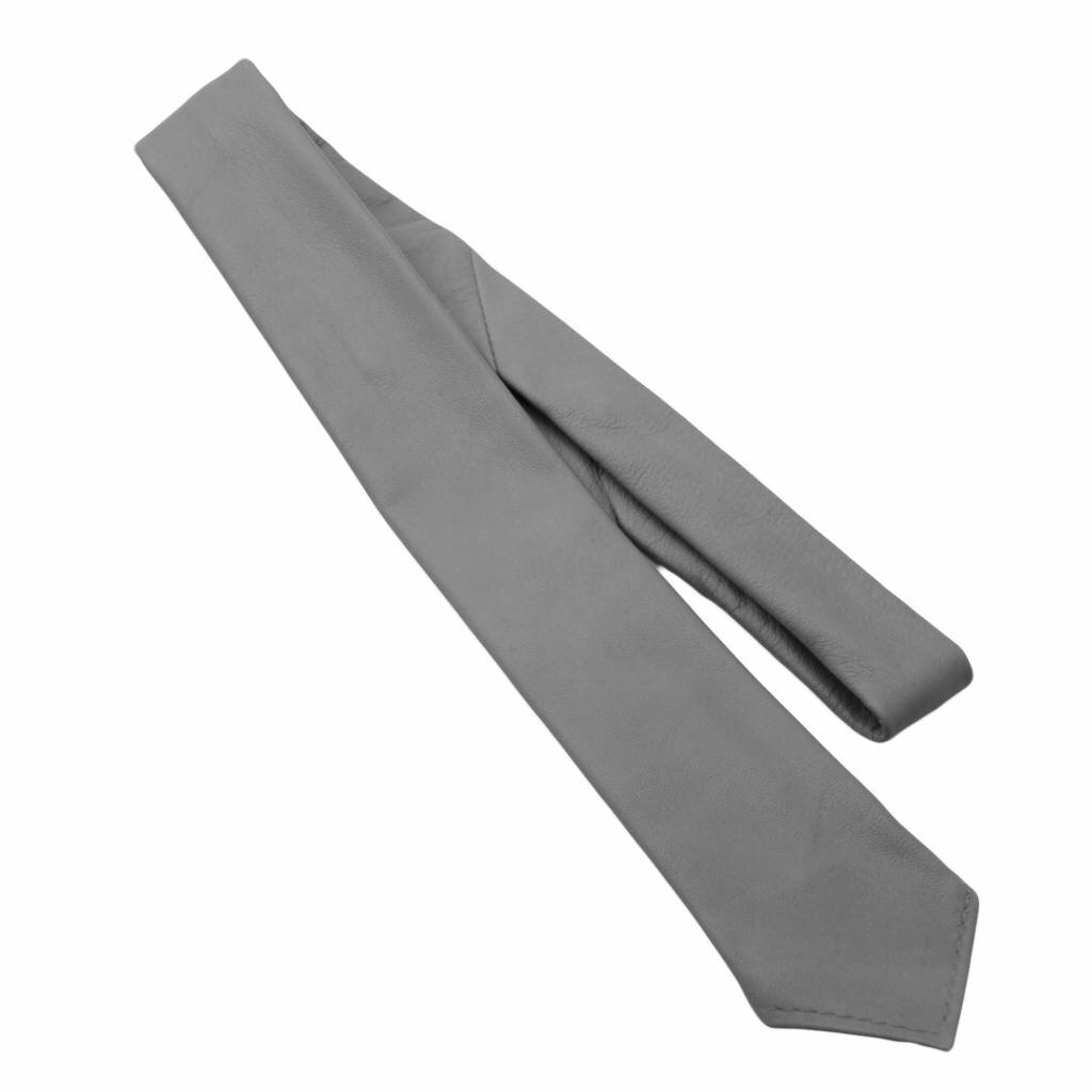 RoB Leather Tie grey