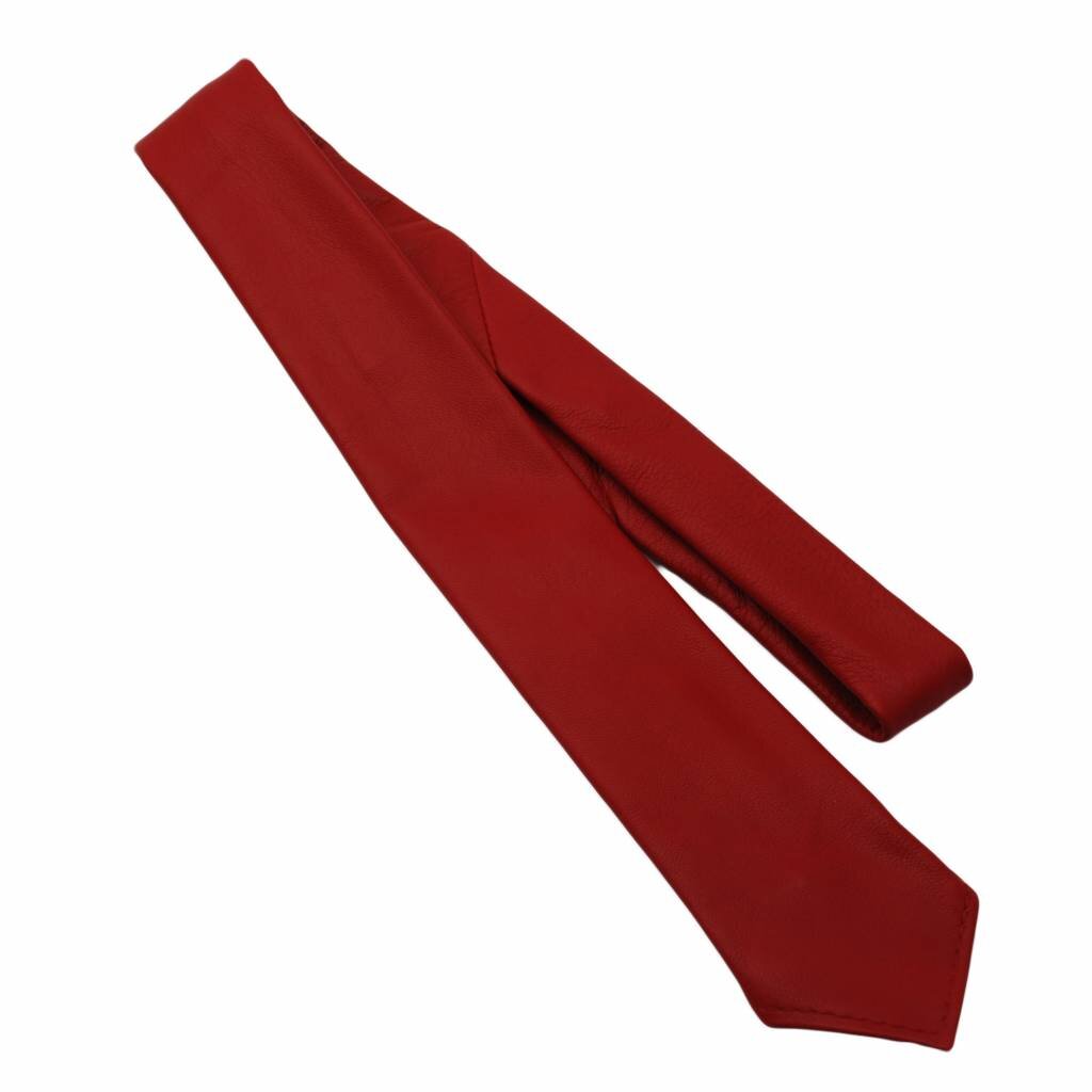 RoB Leather Tie red