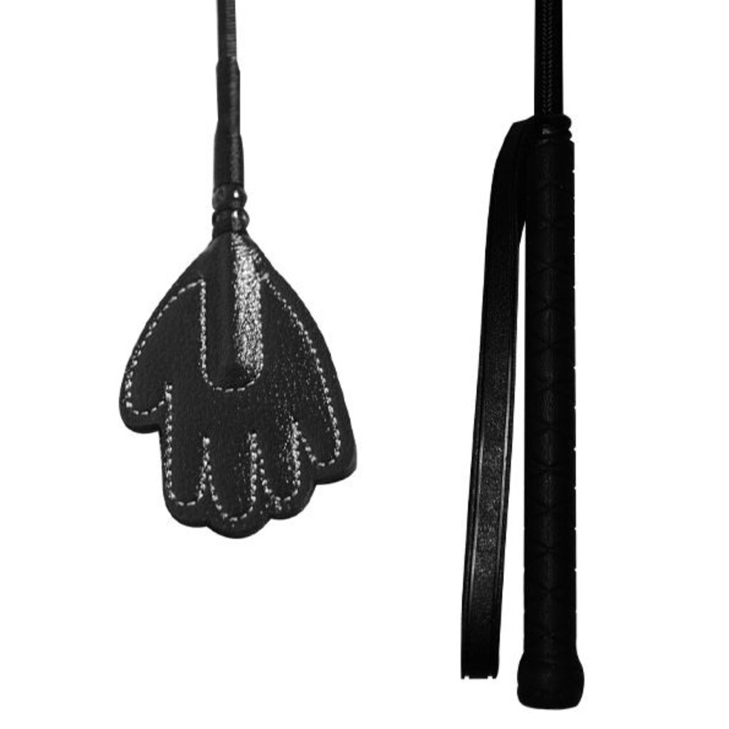 Nylon Crop with Leather Handslapper 48 cm