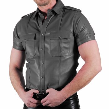RoB Zacht Leren Politie Shirt Grijs