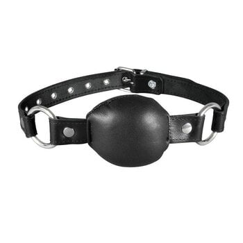 Kiotos Black Soft Leather Gag