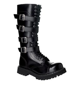 Steel Boots Boots 20 holes, 4 buckles