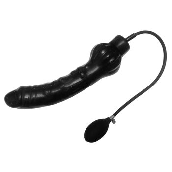 Solid Inflatable Dildo XL black