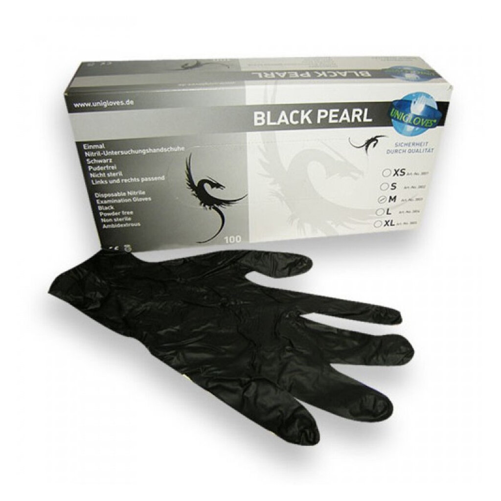 Unigloves Nitril Gloves Black