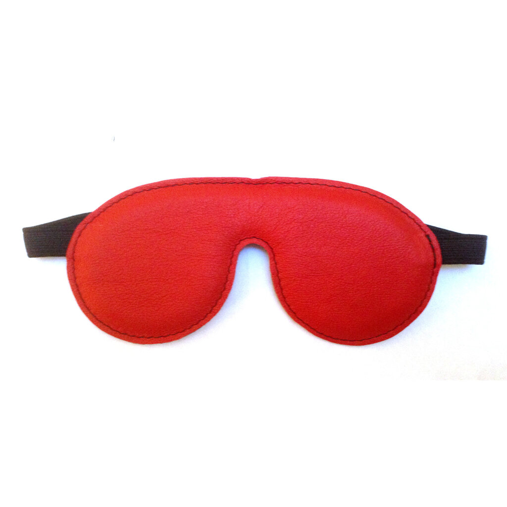 Kiotos Leather Blindfold red