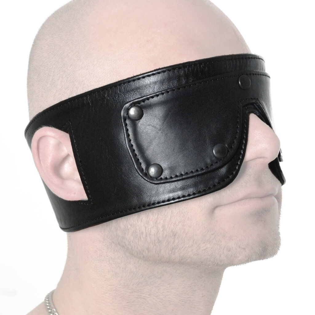 RoB Leather Blindfold with Detachable Eyes